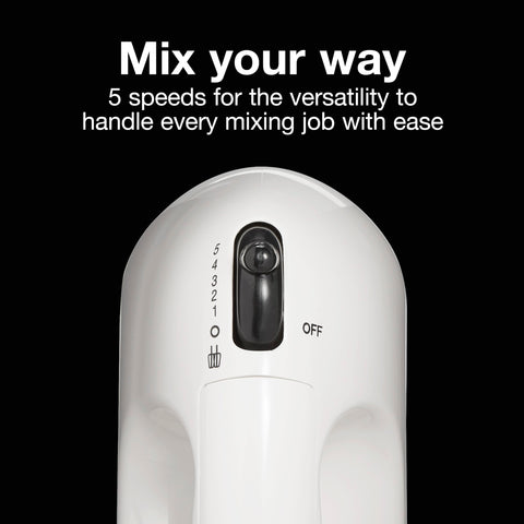 Proctor Silex Easy Mix speed dial showing five blending speeds