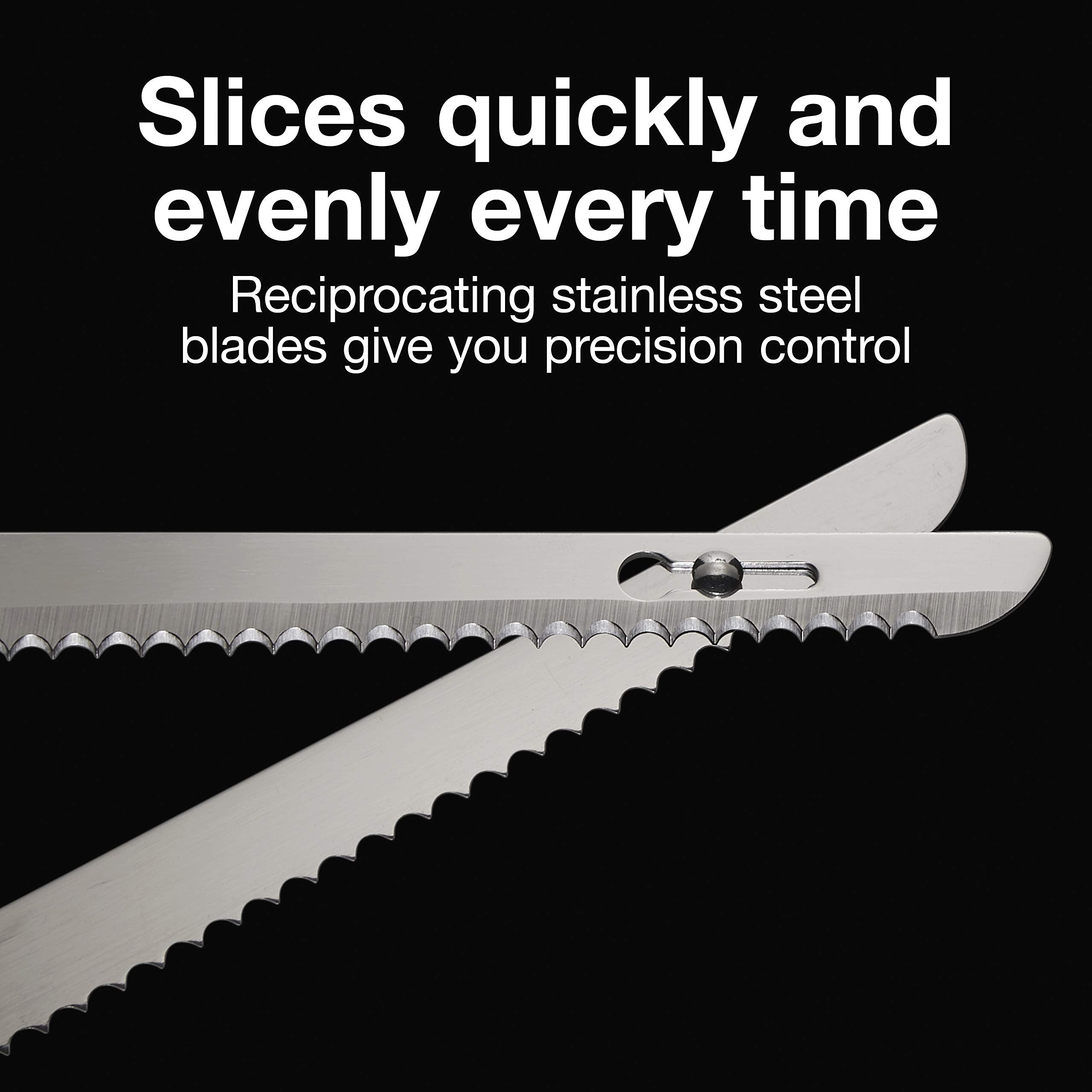 Proctor Silex Easy Slice knife slicing artisan bread evenly