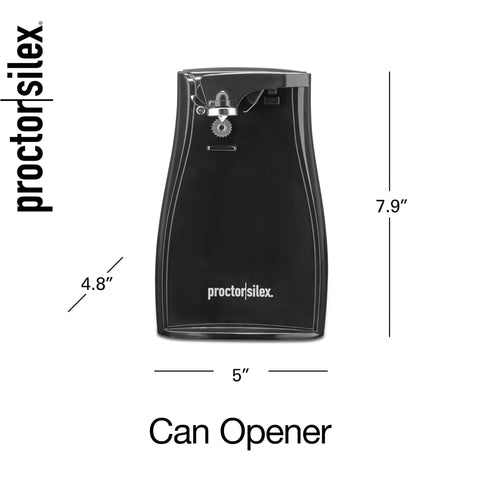 Proctor Silex Power sleek black finish complements modern kitchens.