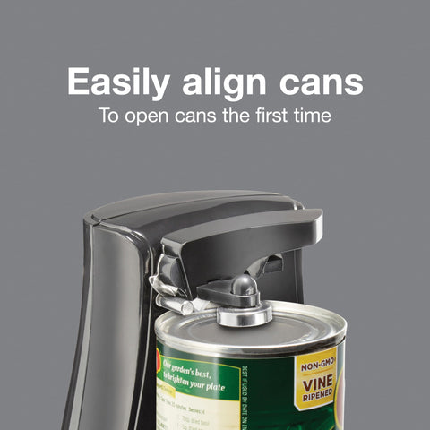 Proctor Silex Power guided post helps align cans on first try.
