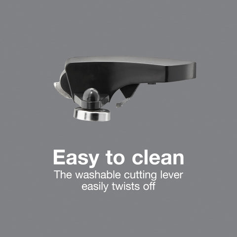 Proctor Silex Power electric can opener rear knife sharpener keeps blades sharp.