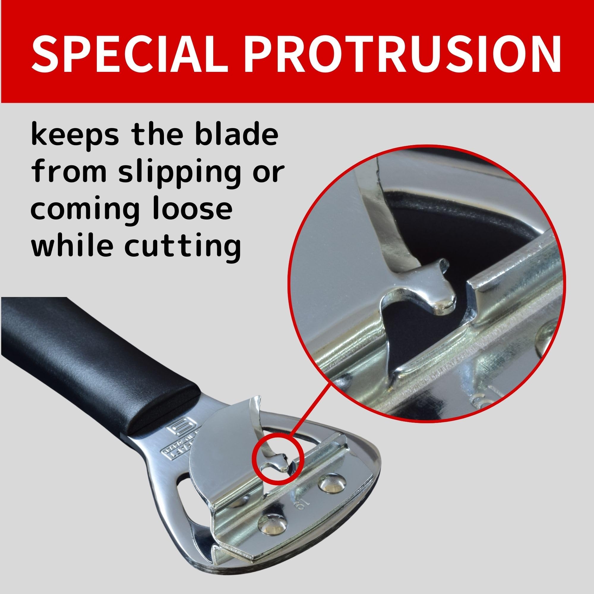 Product of Gifu Japan coated carbon steel can opener edge for clean cuts