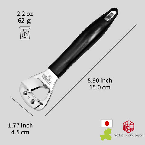 Product of Gifu Japan stainless steel bottle opener in action demonstrates durability