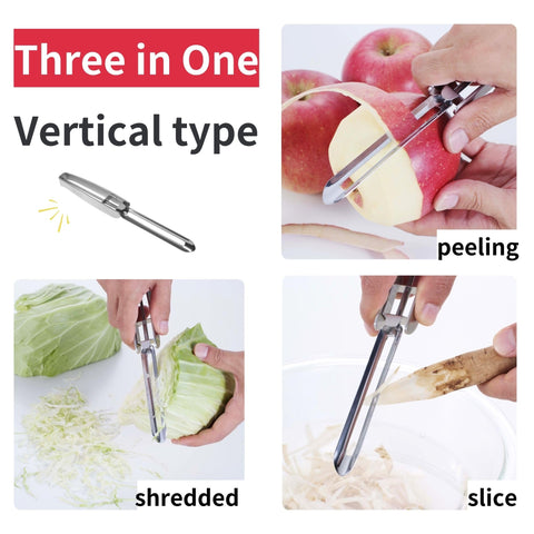 Gifu Japan peeler shows apple peeling action for smooth results