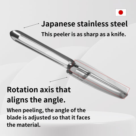 Stainless steel peeler for cabbage slices in bright kitchen light