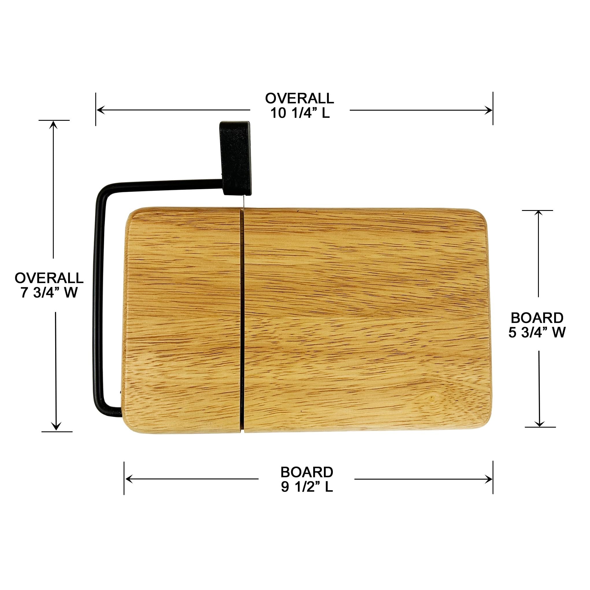 Prodyne beechwood tray with non-slip feet for steady serving at parties.