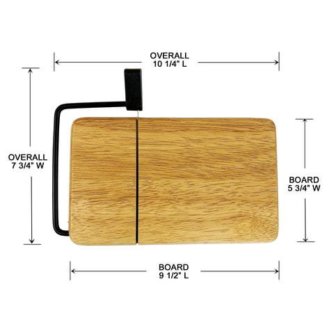 Prodyne beechwood tray with non-slip feet for steady serving at parties.