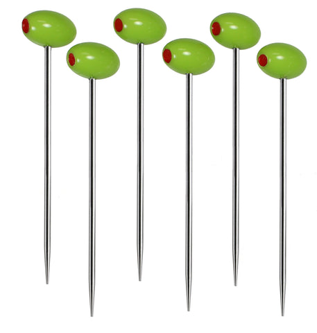 Prodyne green-set cocktail picks elevate drink presentation.