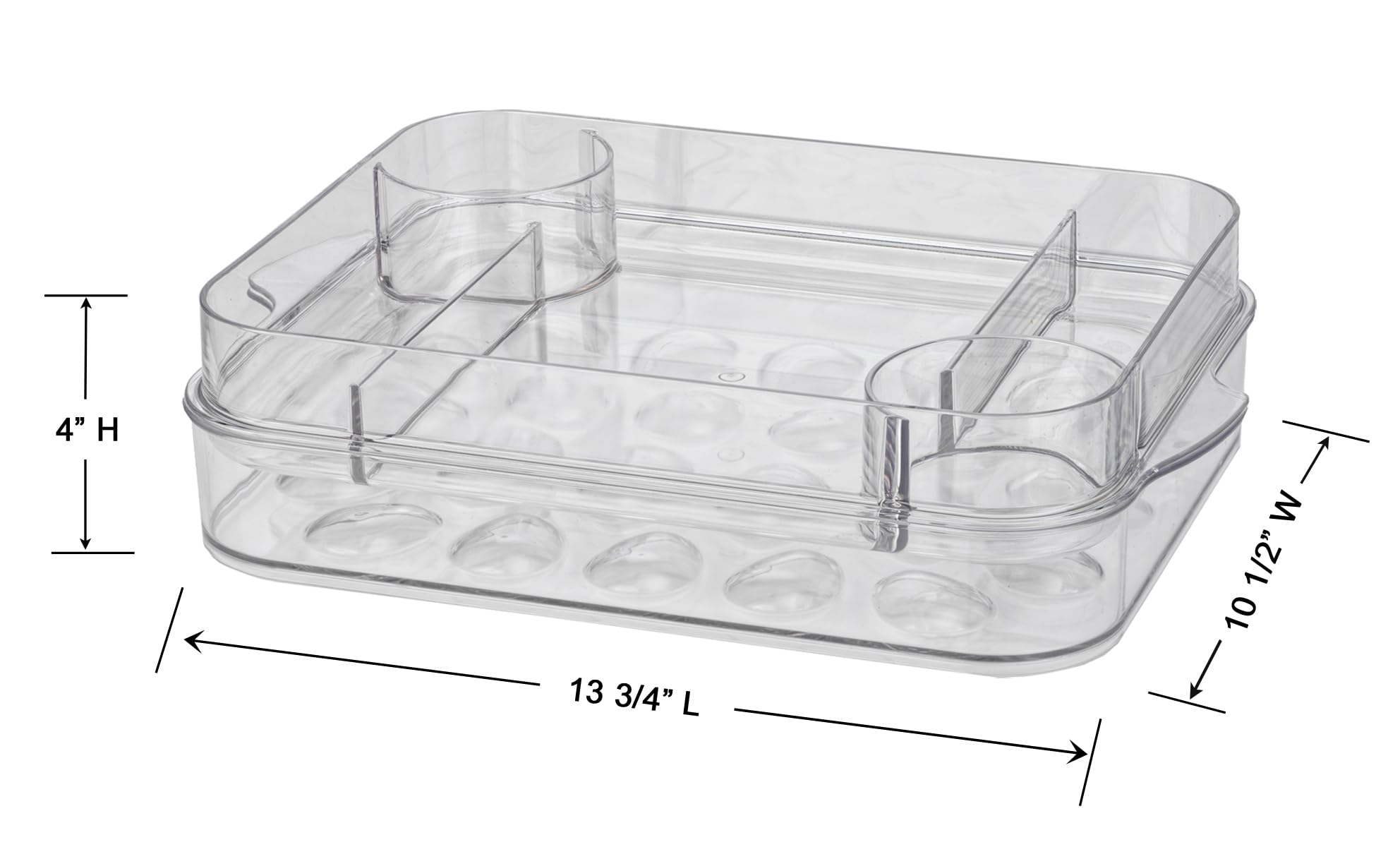 Prodyne Eggs On Ice deviled eggs tray holds 24 halves securely