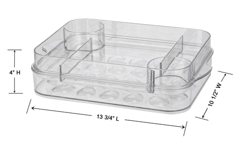 Prodyne Eggs On Ice deviled eggs tray holds 24 halves securely