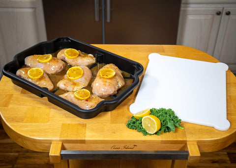 Prodyne Prep & Slice 18.25 by 13.25 inch board with ample prep space.