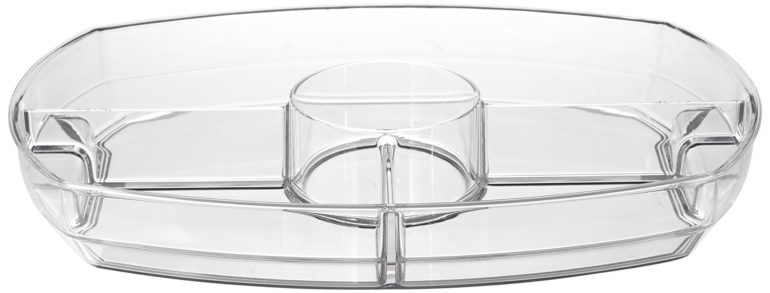 Prodyne SB-5 clear serving tray with lid guards freshness stylishly