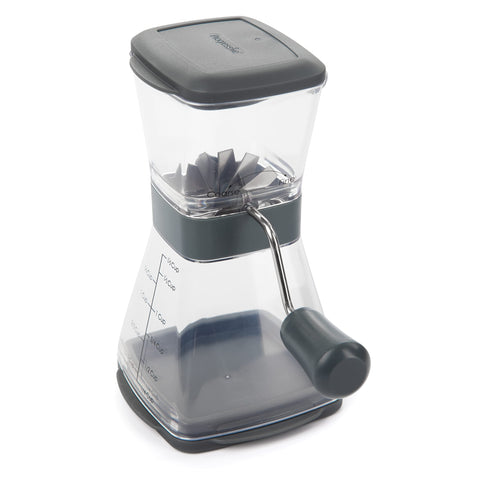 Progressive Nut Chopper base with measurements for precise portions.