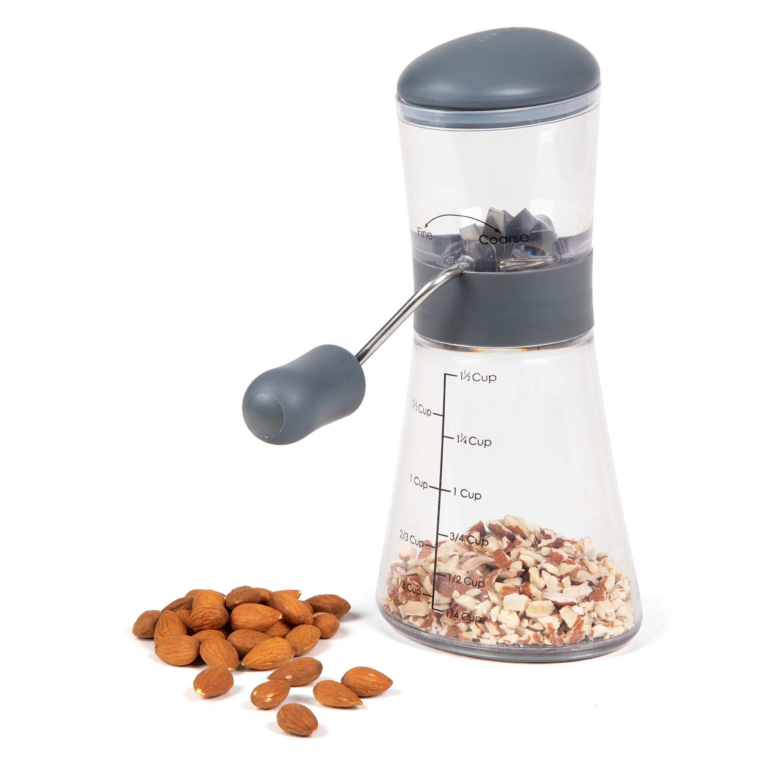 Progressive Nut Chopper fine to coarse grind for versatile textures
