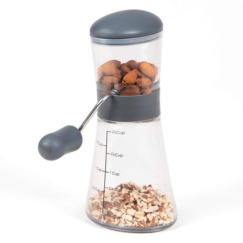Progressive Nut Chopper removable base with measurement marks for portions