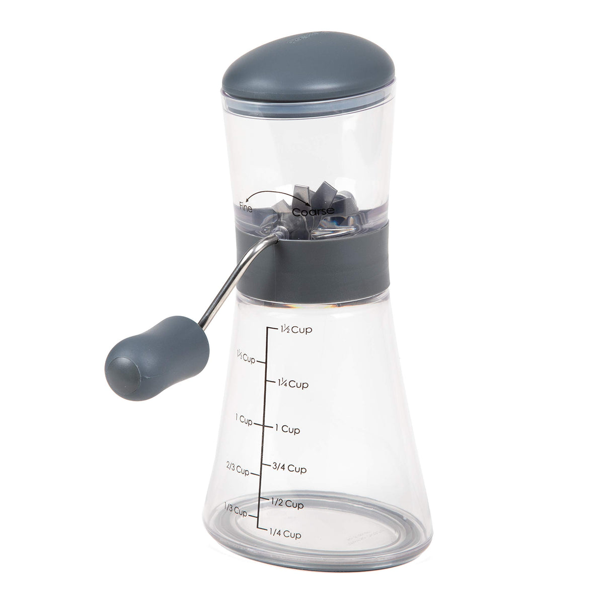 Progressive Nut Chopper with non-slip base for stable toppings on salads