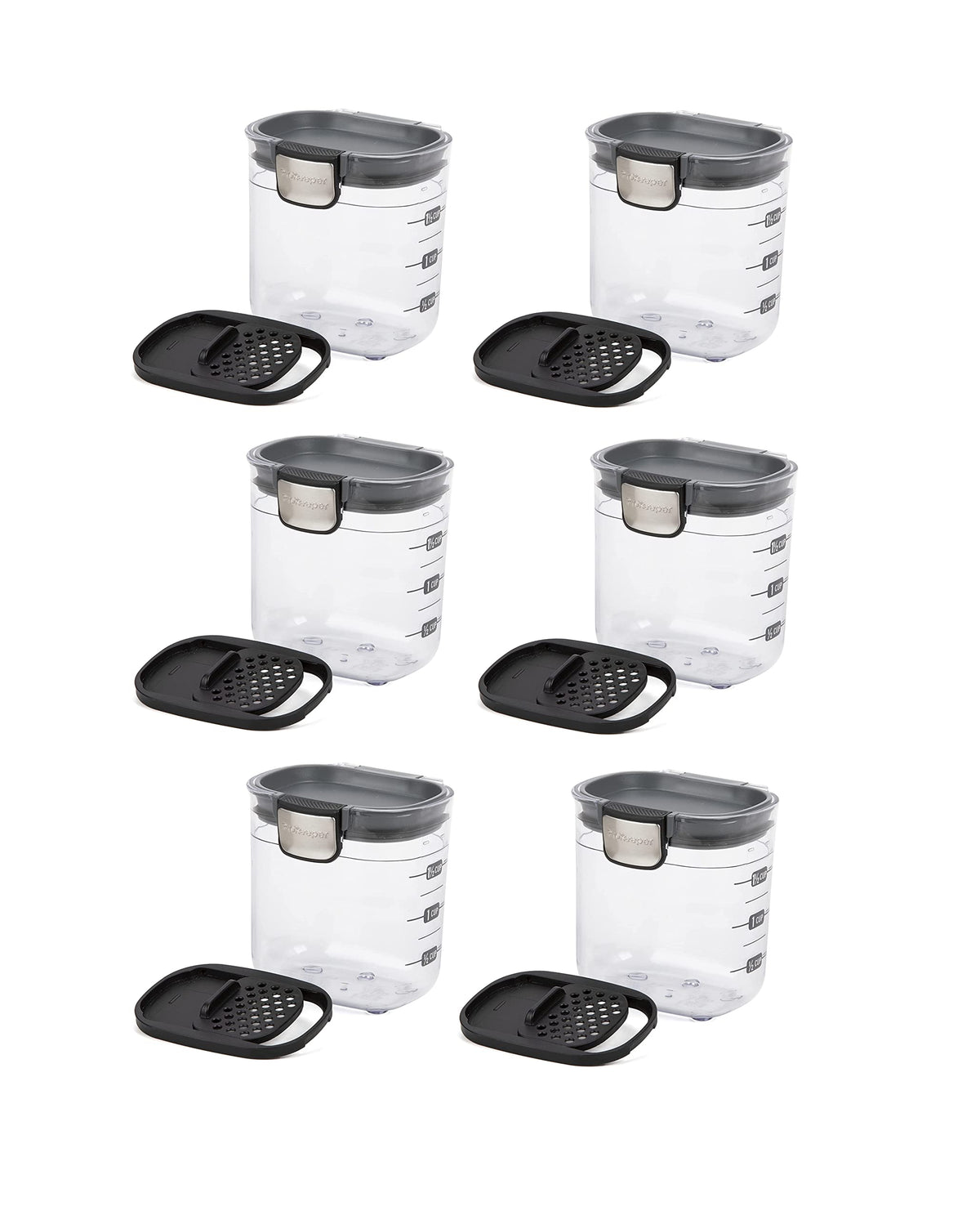 Progressive PKS-401 mini ProKeeper+ seal close-up highlighting airtight storage for spices.