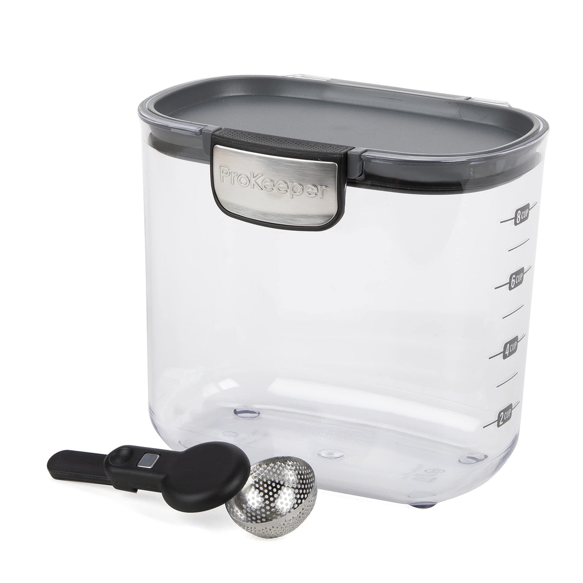 Progressive Powdered Sugar Keeper with airtight lid keeps sugar dry and free-flowing.