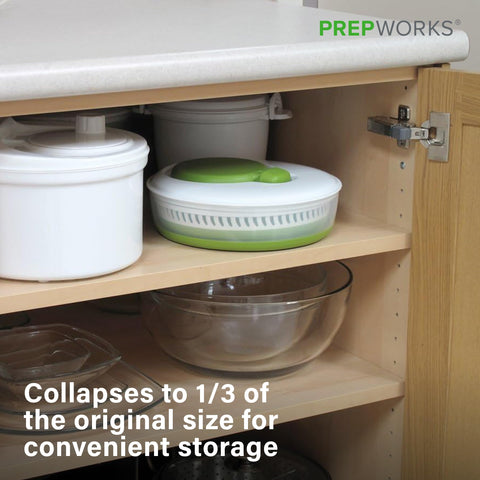 Progressive PrepWorks dishwasher-safe salad spinner for quick cleanup