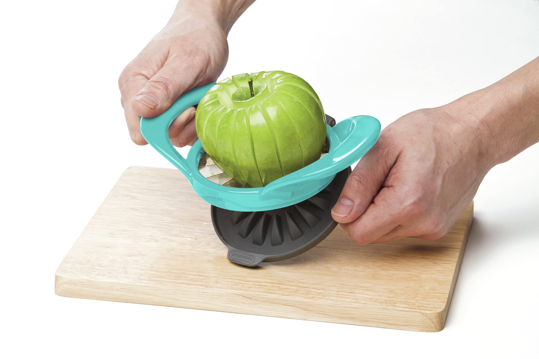 Progressive PrepWorks base with safety feature supports clean prep.