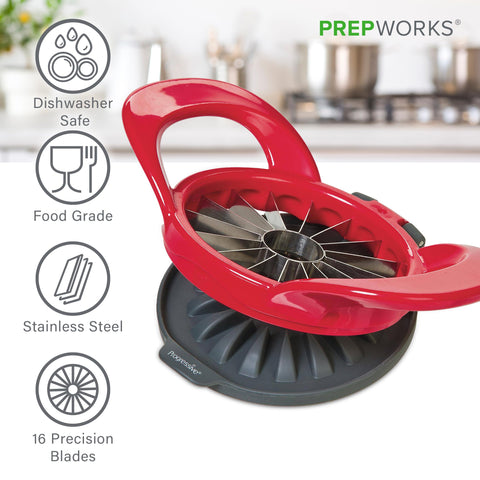Dishwasher-safe design makes cleanup quick after fruit prep