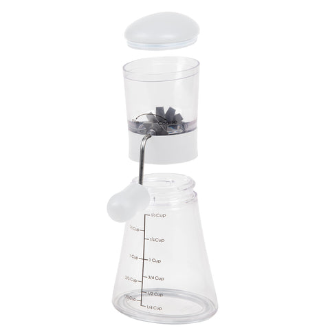 Progressive Prepworks Nut Chopper domed lid enabling stable, mess-free chopping