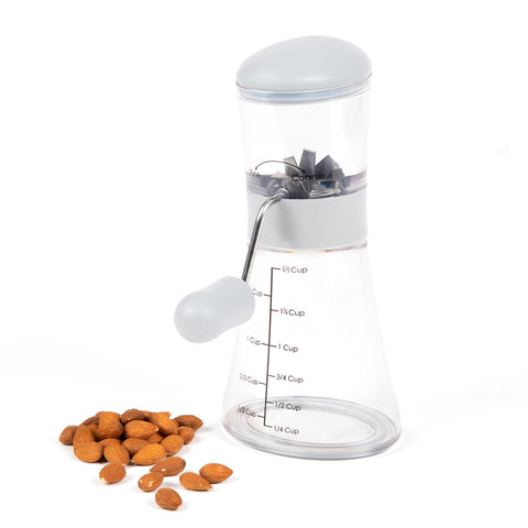 Progressive Prepworks Nut Chopper measuring base shows exact portions for toppings