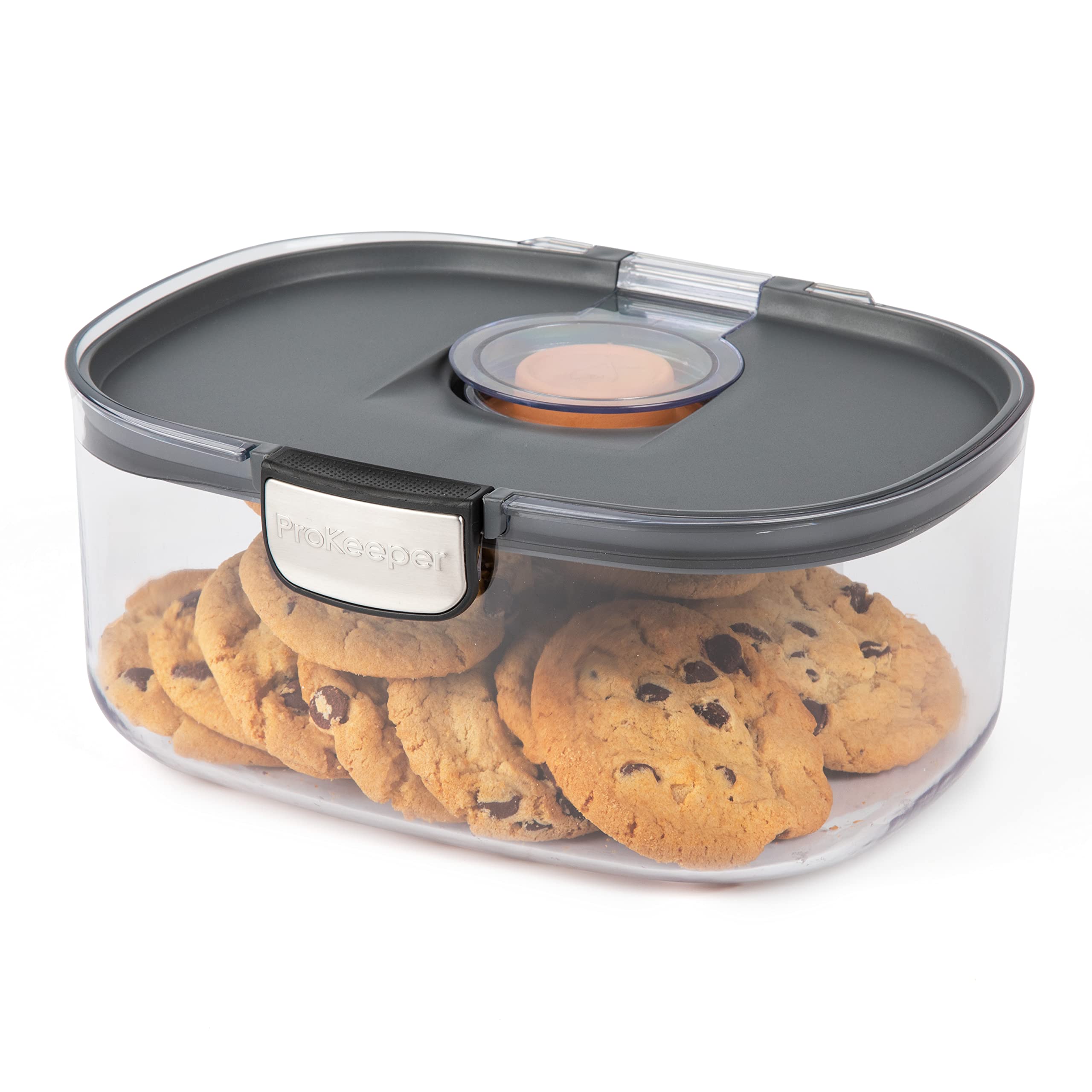 Progressive ProKeeper 3 Qt capacity holds a large batch of cookies.