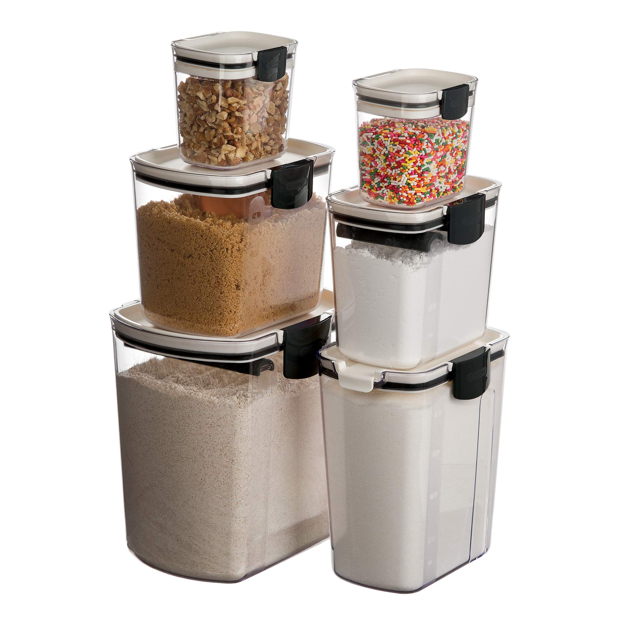 Progressive ProKeeper Baker powdered sugar keeper with leveling bar and dusting tool for neat sifting