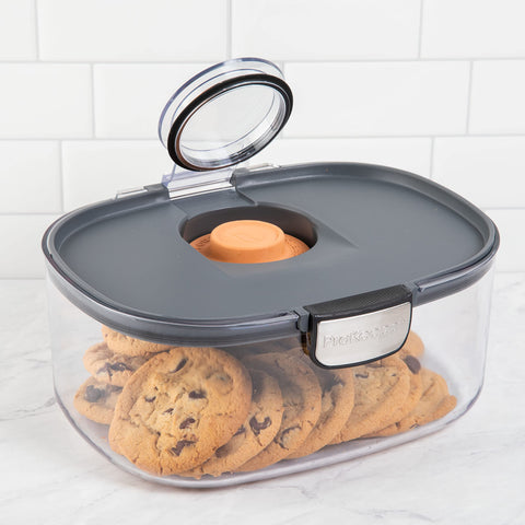 Progressive ProKeeper cookie storage keeps treats within easy reach.