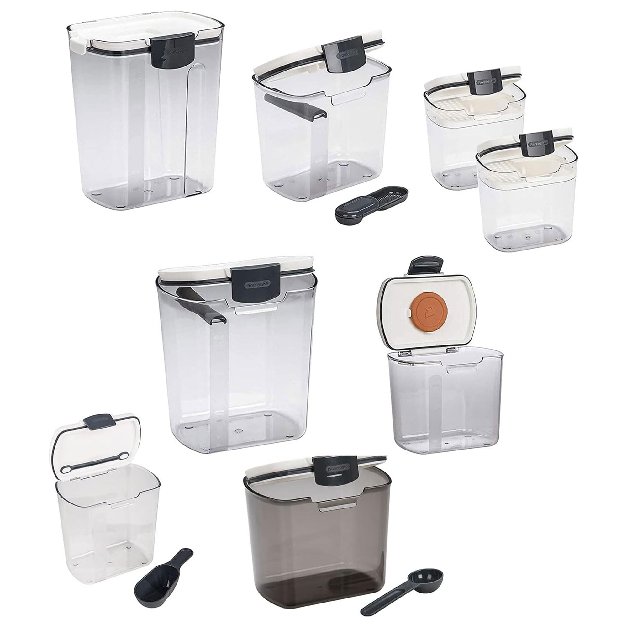 Progressive ProKeeper flour keeper with measurement marks for precise baking.