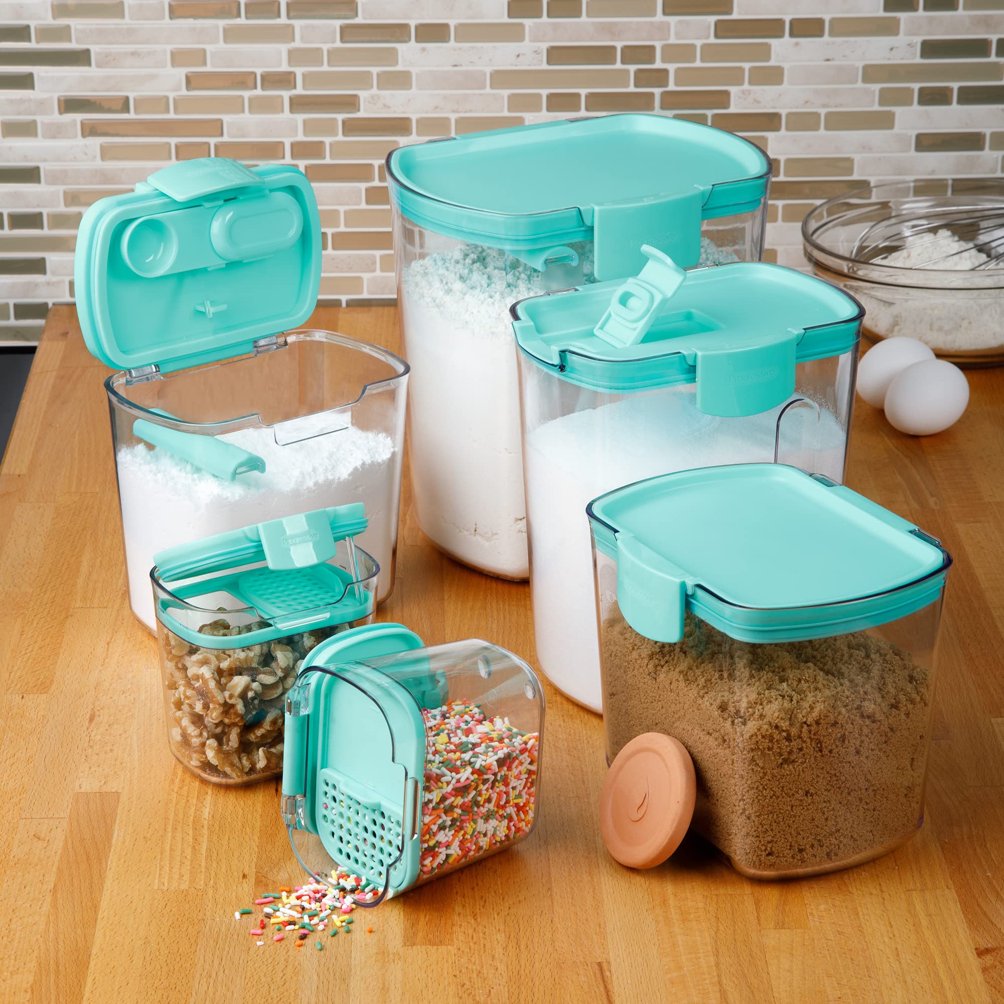 Progressive ProKeeper sugar keeper with flip-to-pour spout for easy pouring