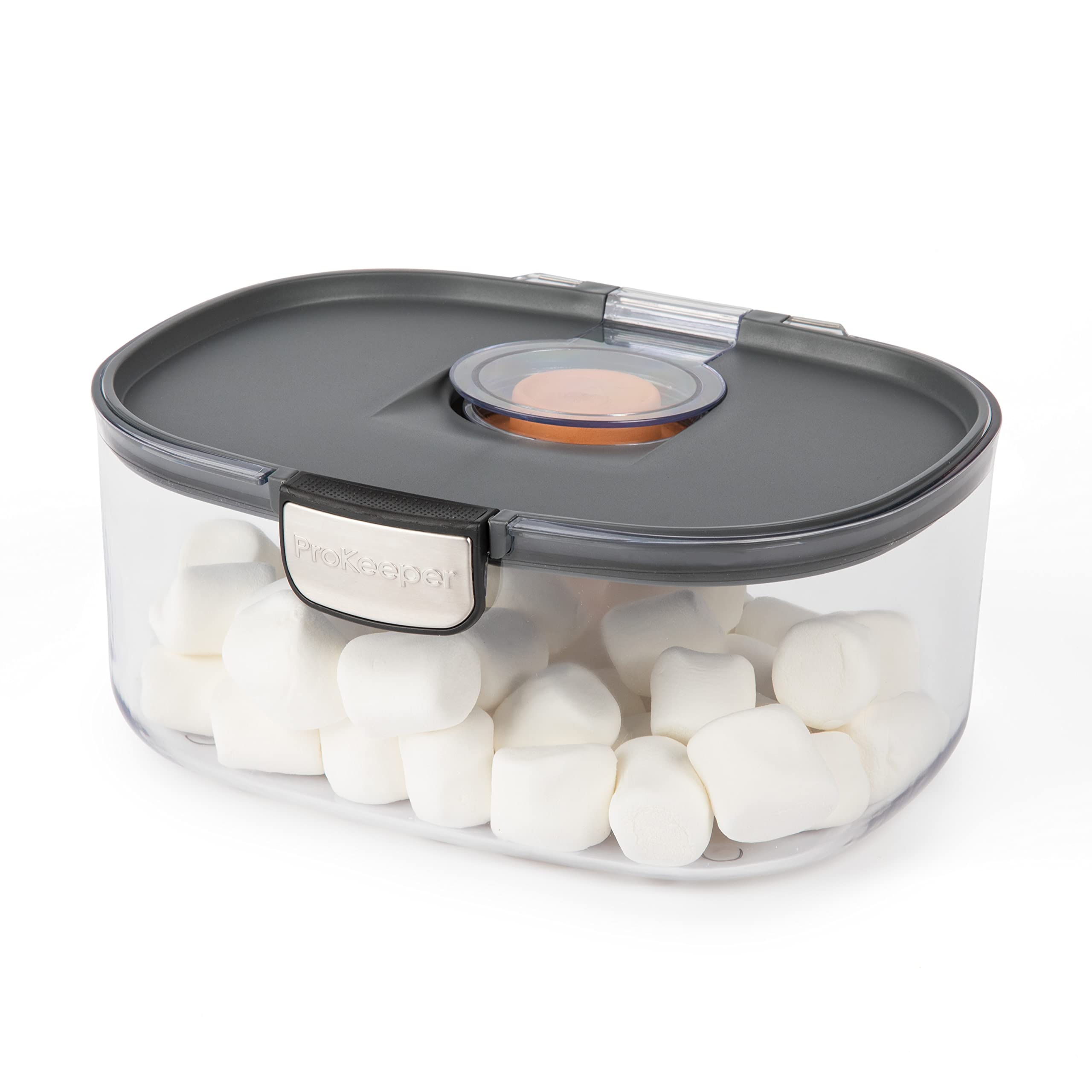 Progressive ProKeeper terracotta disk preserves moisture for chewy baked goods.