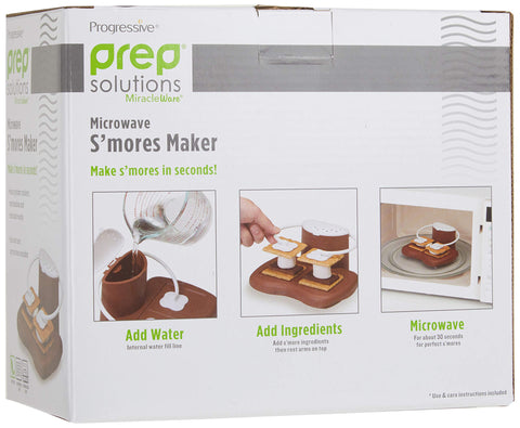 Progressive International PrepSolutions S'mores Maker finished s'mores on plate.