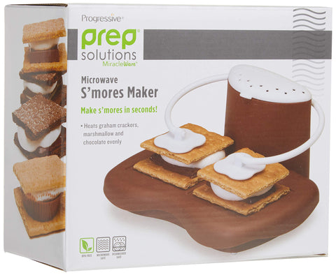 Progressive International PrepSolutions S'mores Maker microwaving in action.