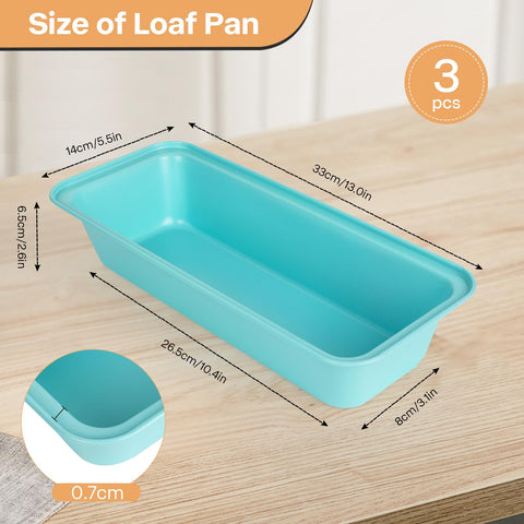 Proigtz loaf pan with nonstick coating releases cleanly for easy baking.