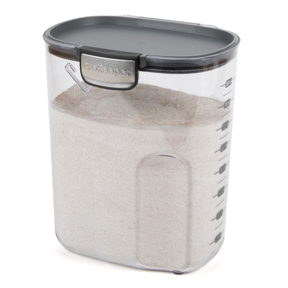 ProKeeper Flour container with airtight lid keeps flour fresh and ready.