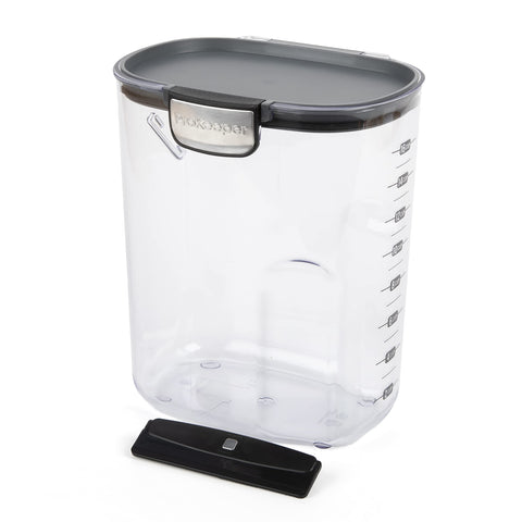 ProKeeper Flour container wide opening pour for easy scooping and mess-free use.