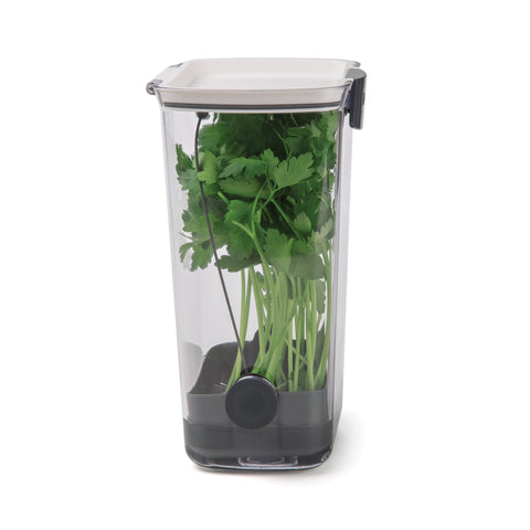 ProKeeper Herb Keeper holds 1 to 3 bunches of herbs for flexible storage