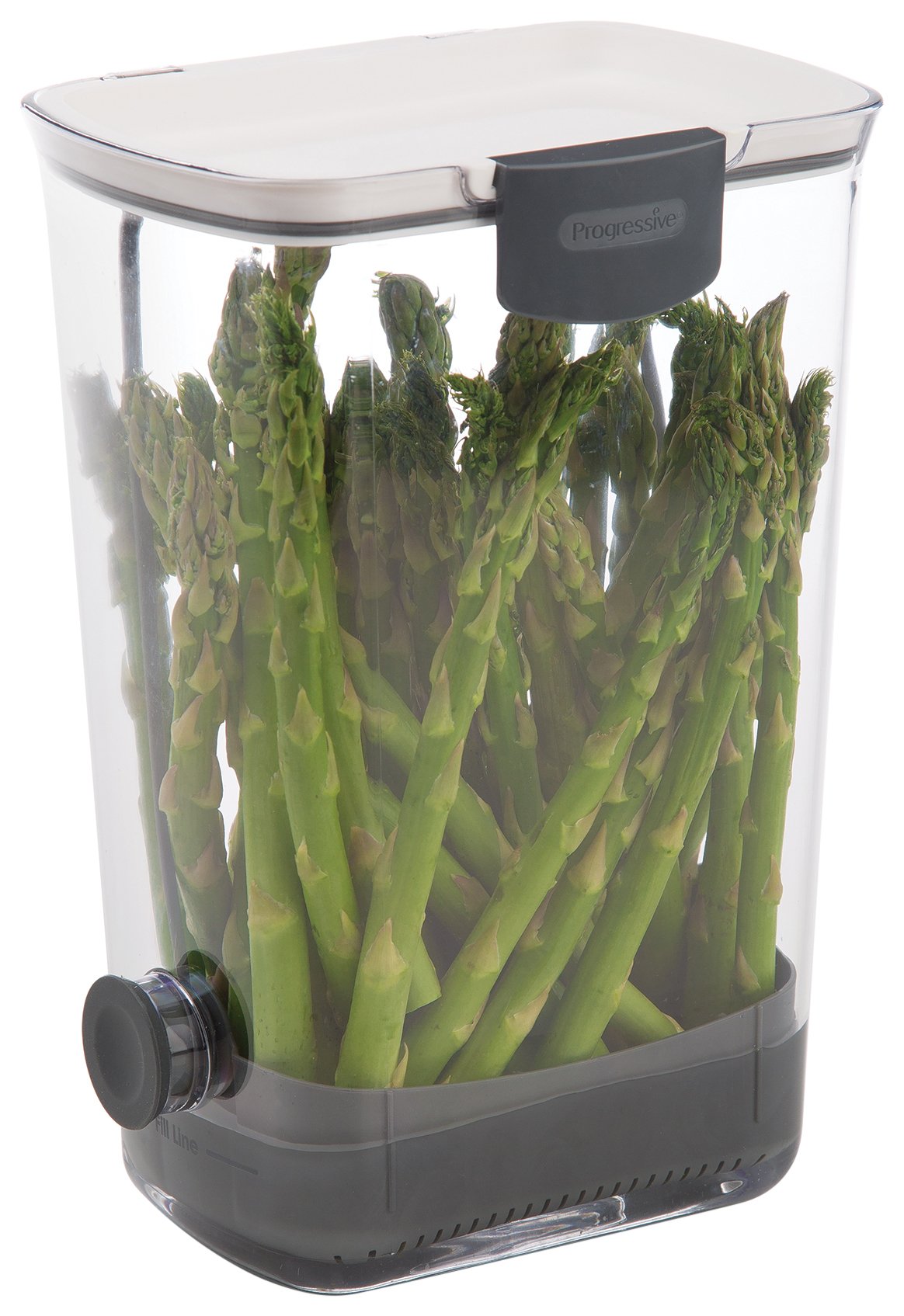 ProKeeper Herb Keeper white with drain plug keeps herbs fresh longer in fridge
