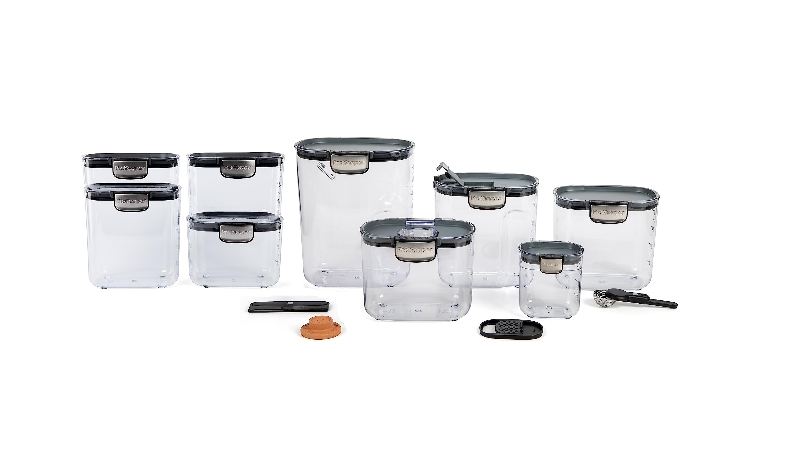 ProKeeper+ Flour Keeper with magnetic leveler for precise, mess-free baking prep.