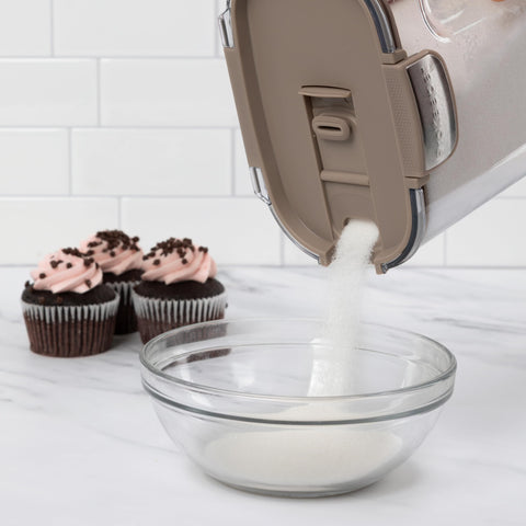 ProKeeper+ Powdered Sugar Keeper with dusting spoon for easy sprinkling