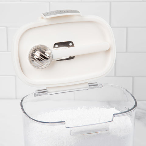 ProKeeper Terra Cotta Disk keeps brown sugar soft and scoop-ready.