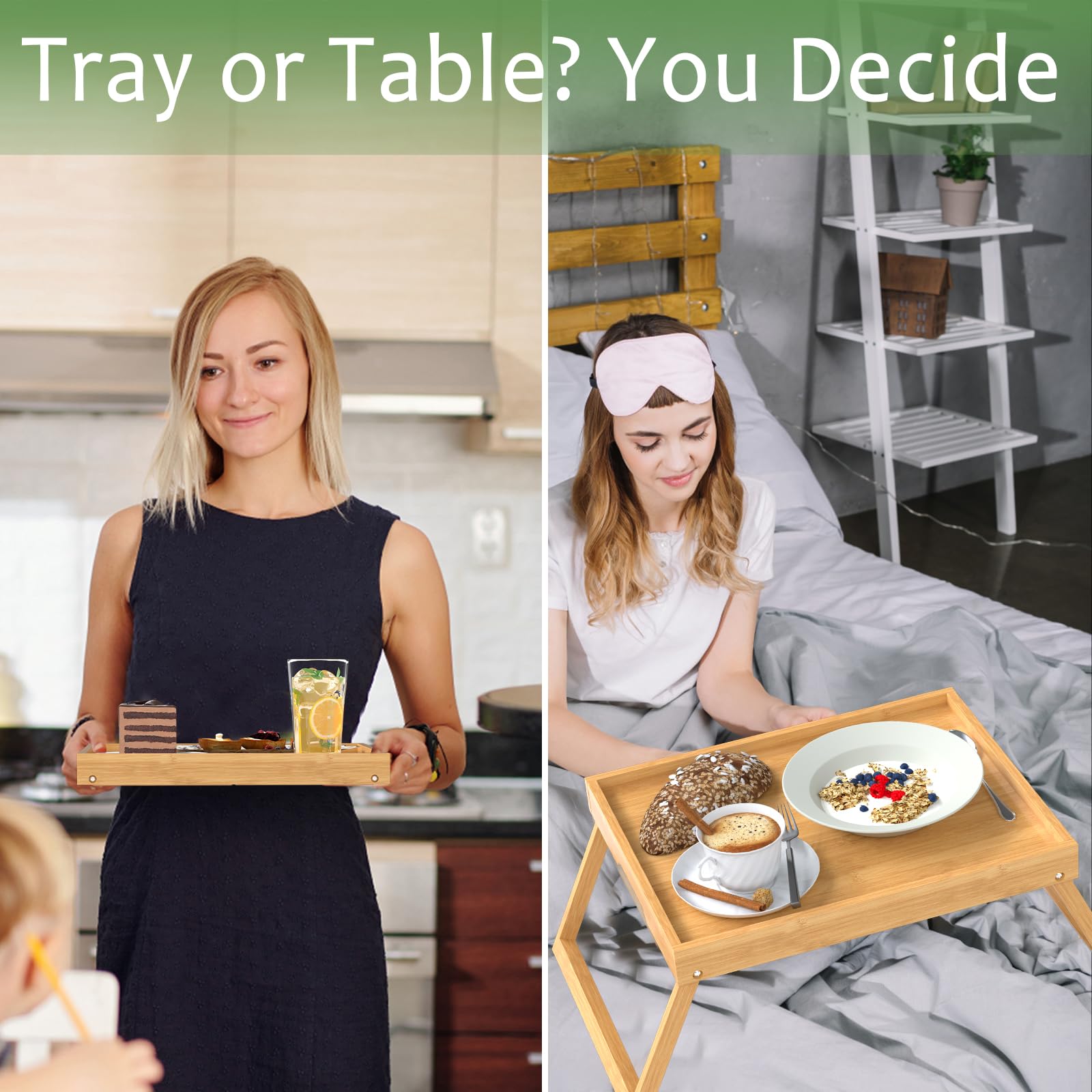 Promitop bamboo tray for kitchen-side serving and snacks