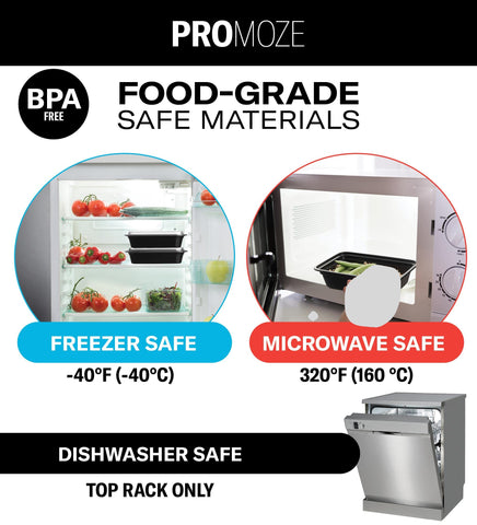 PROMOZE BPA-free food-grade plastic ensures safe reuse