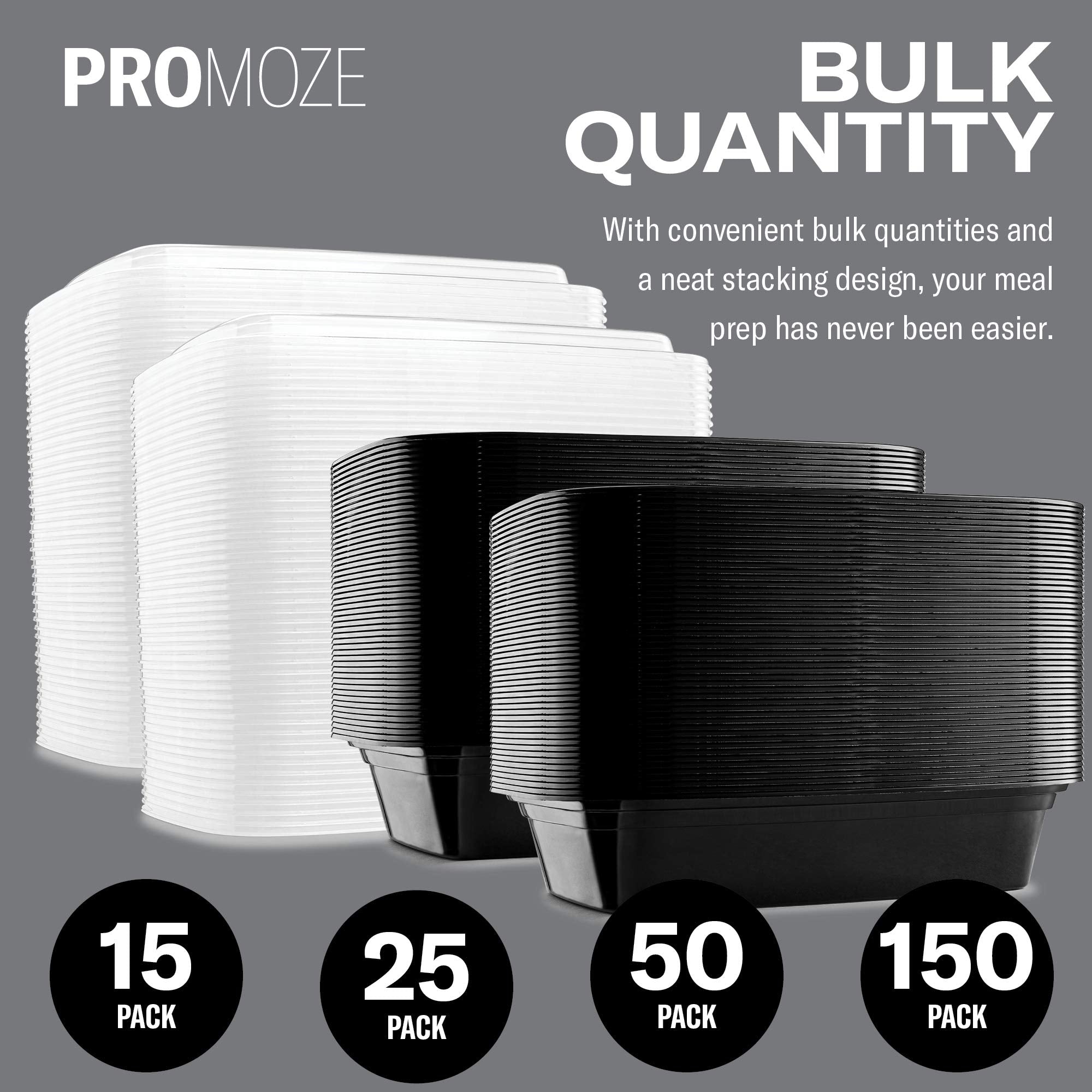 PROMOZE microwave-safe container for quick reheating at home or work
