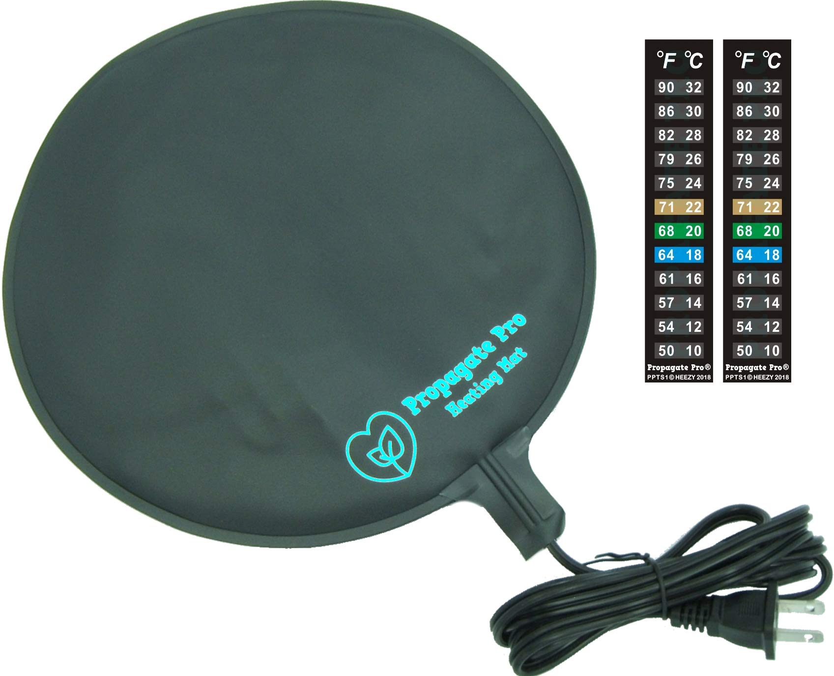 Propagate Pro brewing heat pad under carboy maintains steady fermentation warmth.
