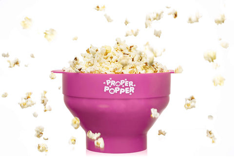 PROPER POPPER collapsible bowl showcases space-saving design for easy storage