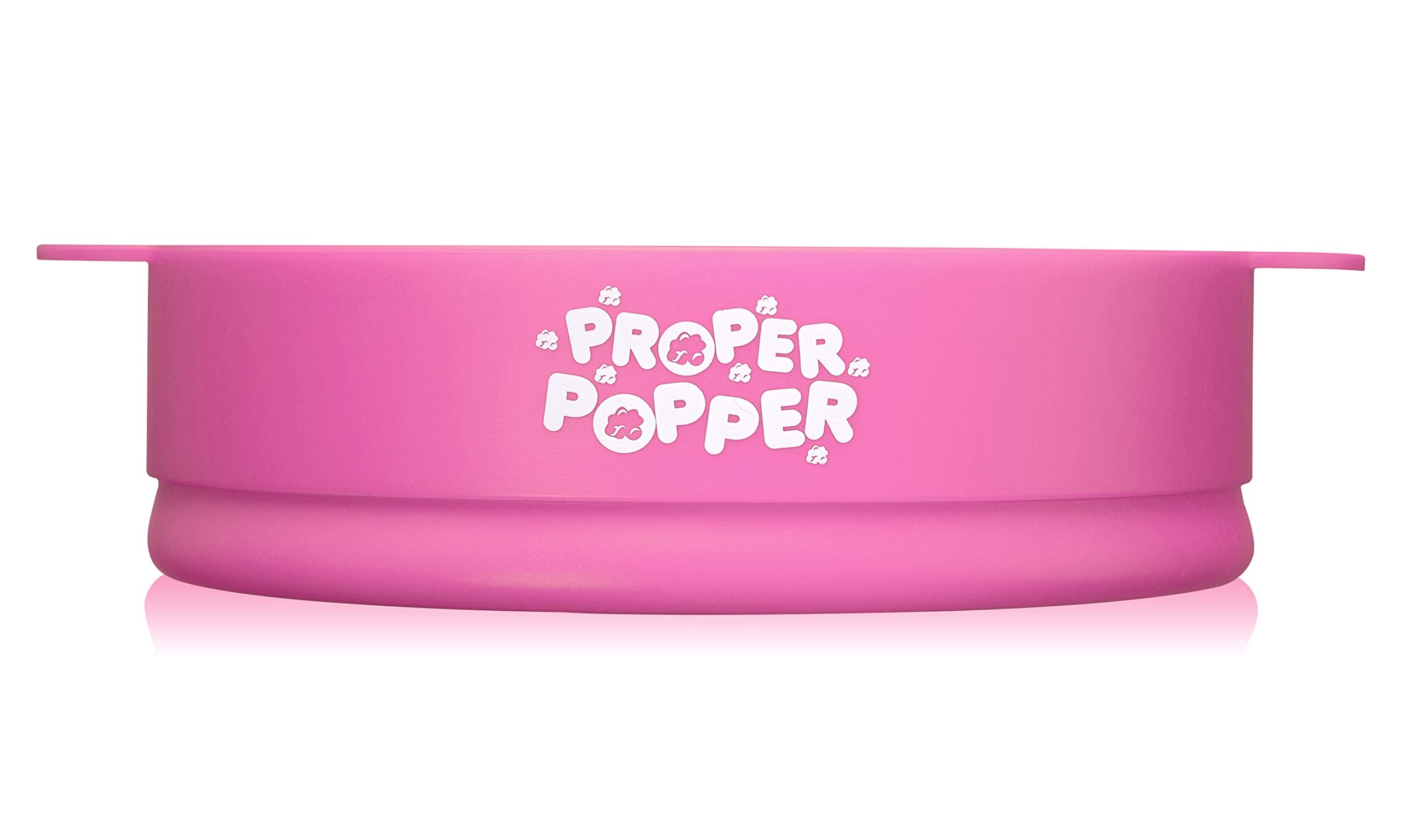 PROPER POPPER lid traps kernels to prevent spills