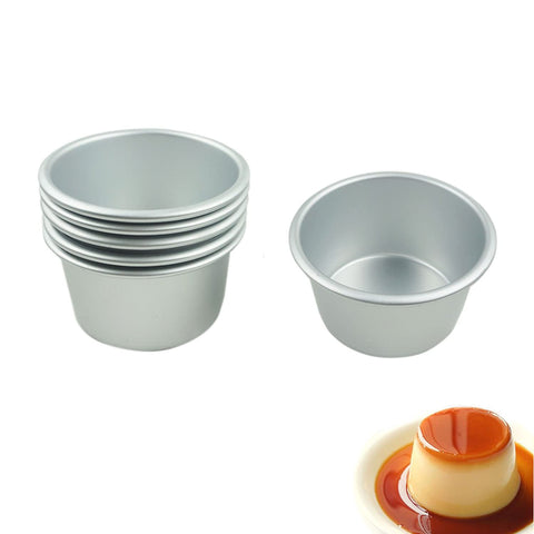 Proshopping six-pack popover pan set, top view showing uniform shapes for even baking